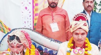 पांच अनोखी शादी के भव्य इंतजाम, आशीर्वाद देने को उठे हजारों हाथ