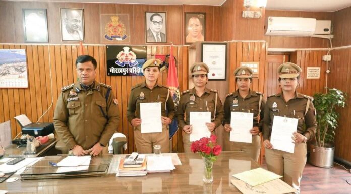 मिशन शक्ति अभियान–फेज 5 में उल्लेखनीय कार्य पर छह पुलिसकर्मी सम्मानित