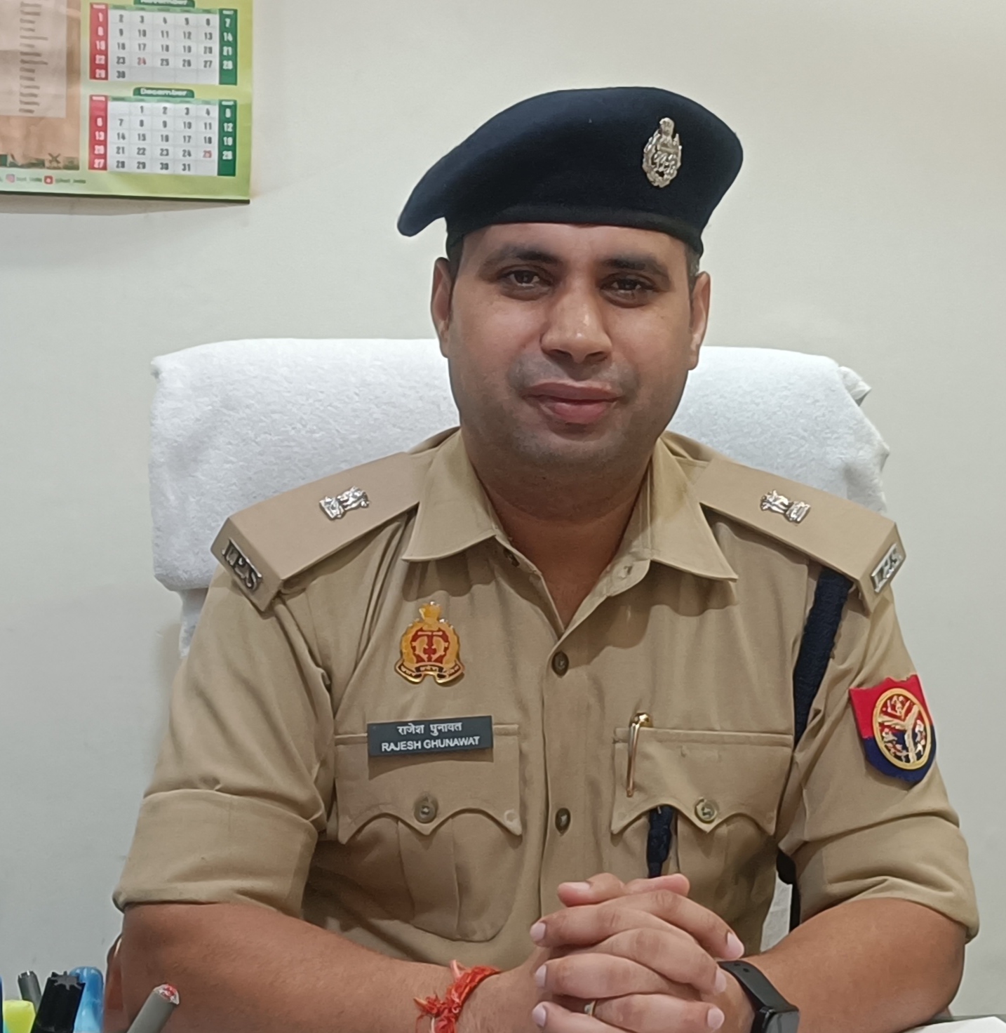 गोरखपुर में एसपी उत्तरी राजेश गुनावत ने संभाला कार्यभार